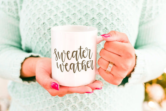 Sweater Weather-Ceramic Fall Coffee Mug